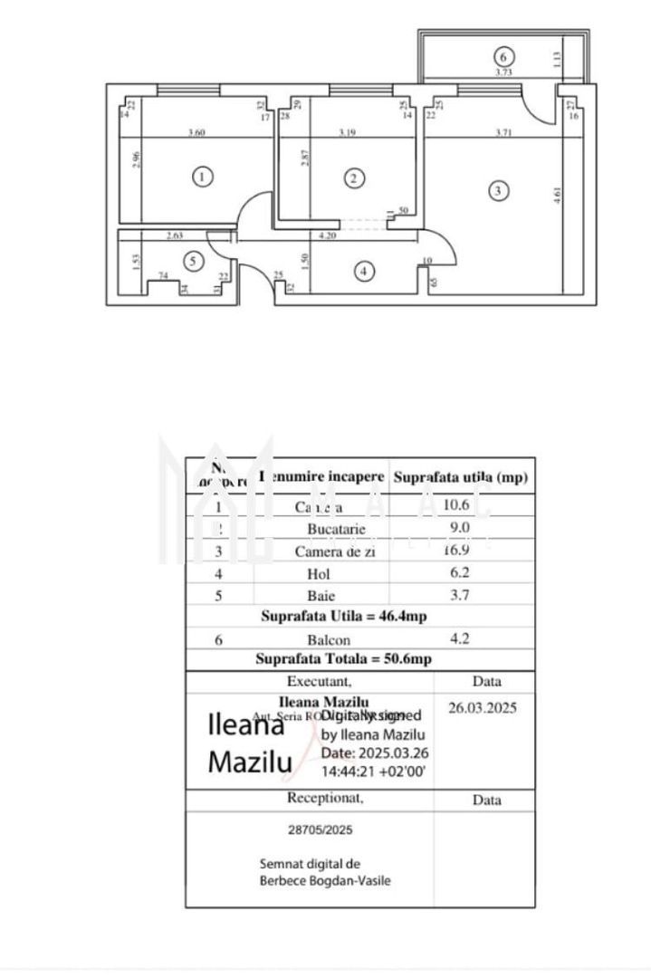 Apartament 2 camere | Etaj 1 | Zona Ostroveni | Gigacalorimetru