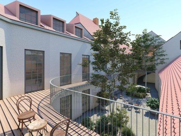 Apartament premium 2 camere 56.26 mp utili 2 bai si curte Zona Central