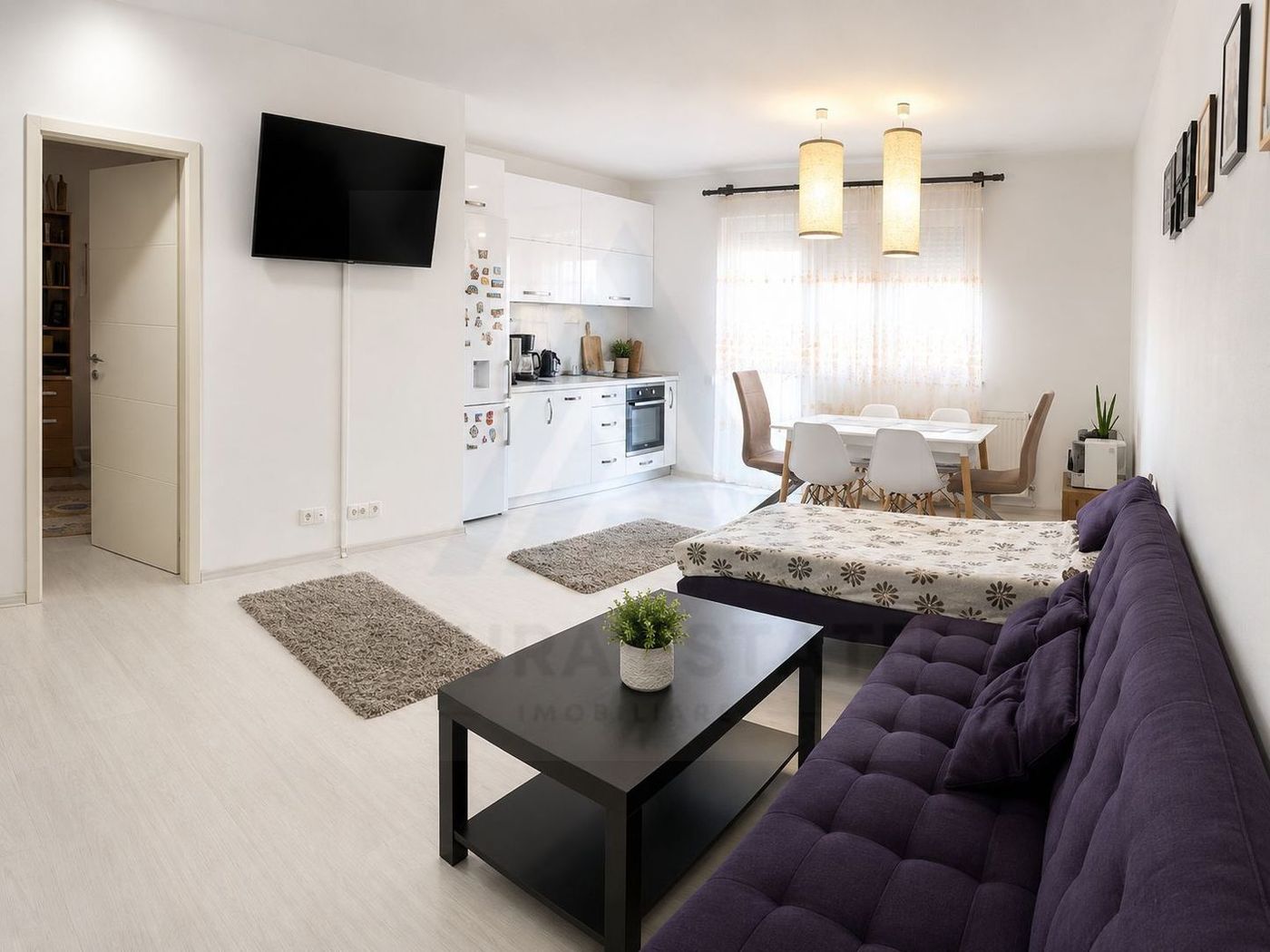 Apartament modern cu 3 camere 2 dormitoare balcon zona Rahovei
