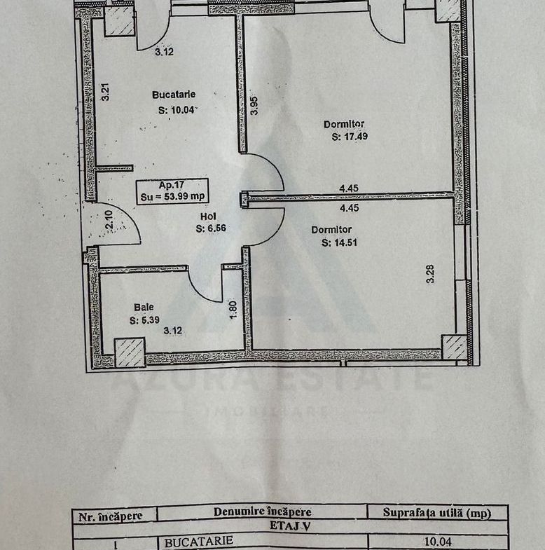 Apartament modern decomandat 54 mp balcon 12 mp parcare Doamna Stanca