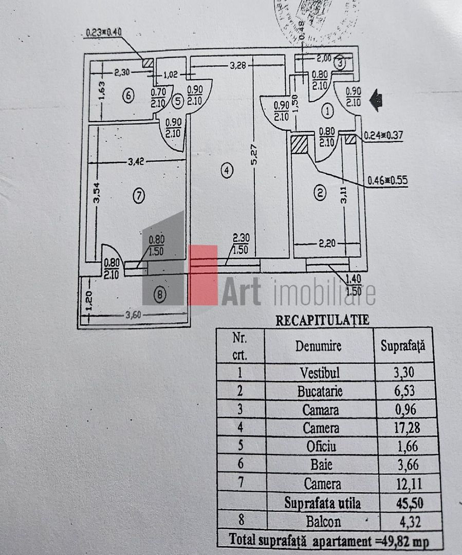 Apartament cu doua camere de vanzare-1 Decembrie 1918-Titan-Theodor Pallady