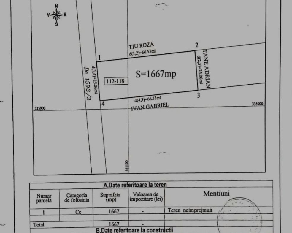Vand teren in Theodor Pallady  Sectorul 3 Bucuresti,