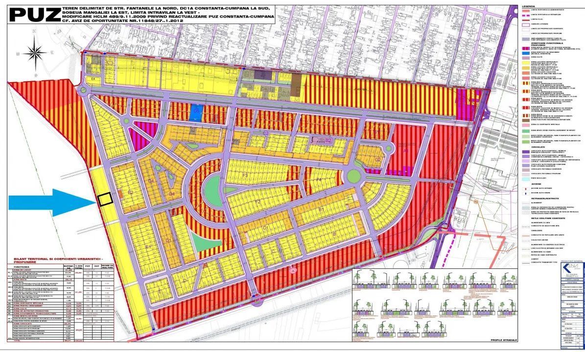 Vânzare teren intravilan 620 mp sau 1.237 mp – Constanța, zona Veterani