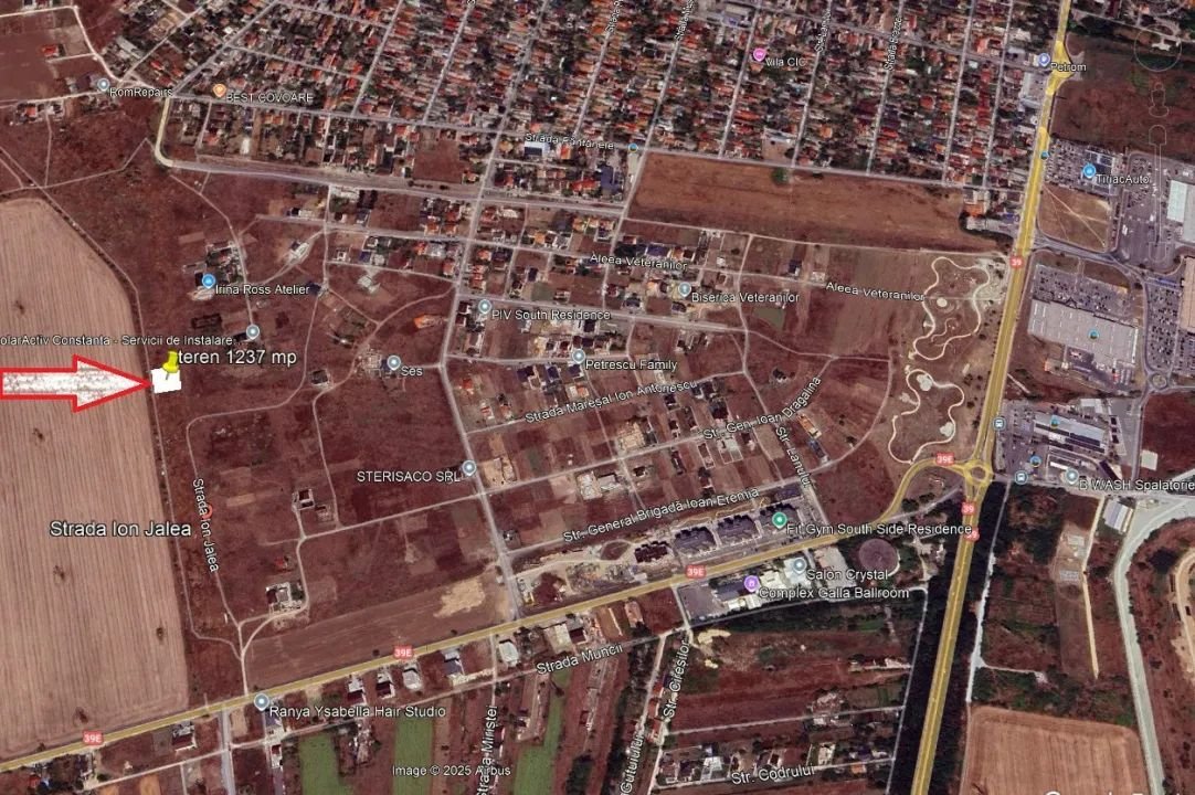 Vânzare teren intravilan 620 mp sau 1.237 mp – Constanța, zona Veterani
