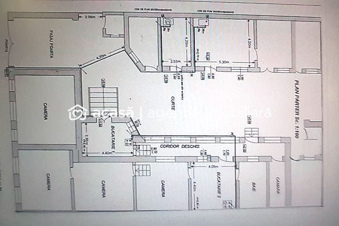 Proiect de clinică sau birouri în centru – casă cu demisol, de renovat