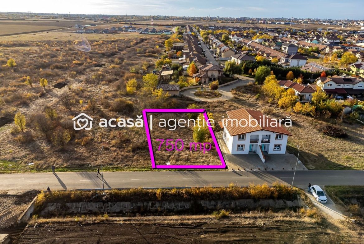 Teren 750 mp  cu toate utilitățile | Via Carmina | 102 €/mp