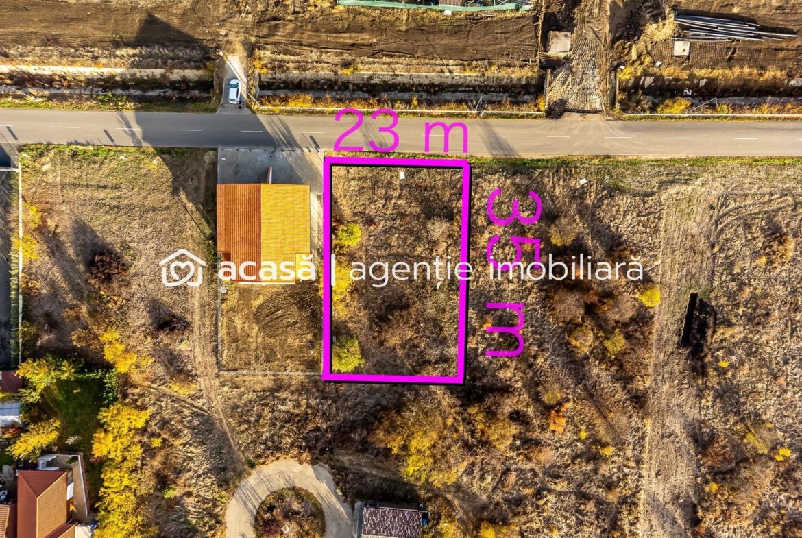 Teren 750 mp  cu toate utilitățile | Via Carmina | 102 €/mp
