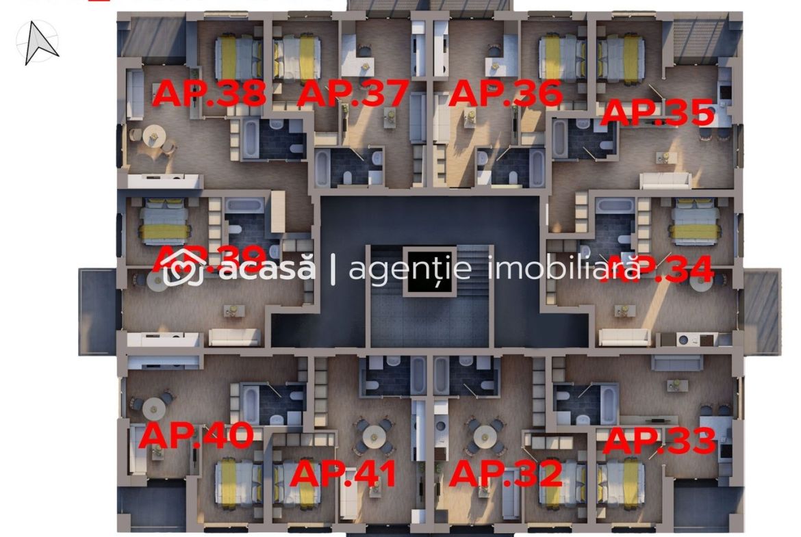 Apartament nou, cu 2 camere – ARED – Direct de la dezvoltator