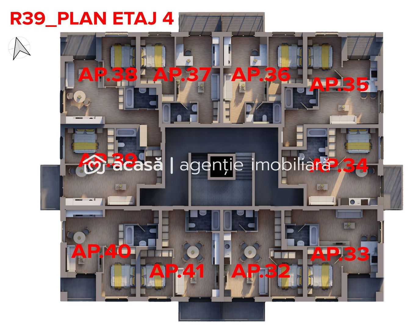 Apartament nou, cu 2 camere – ARED – Direct de la dezvoltator