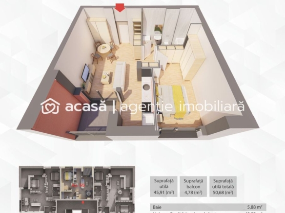 Penthouse in R39– direct de la dezvoltator, fără agenție! Ap.55