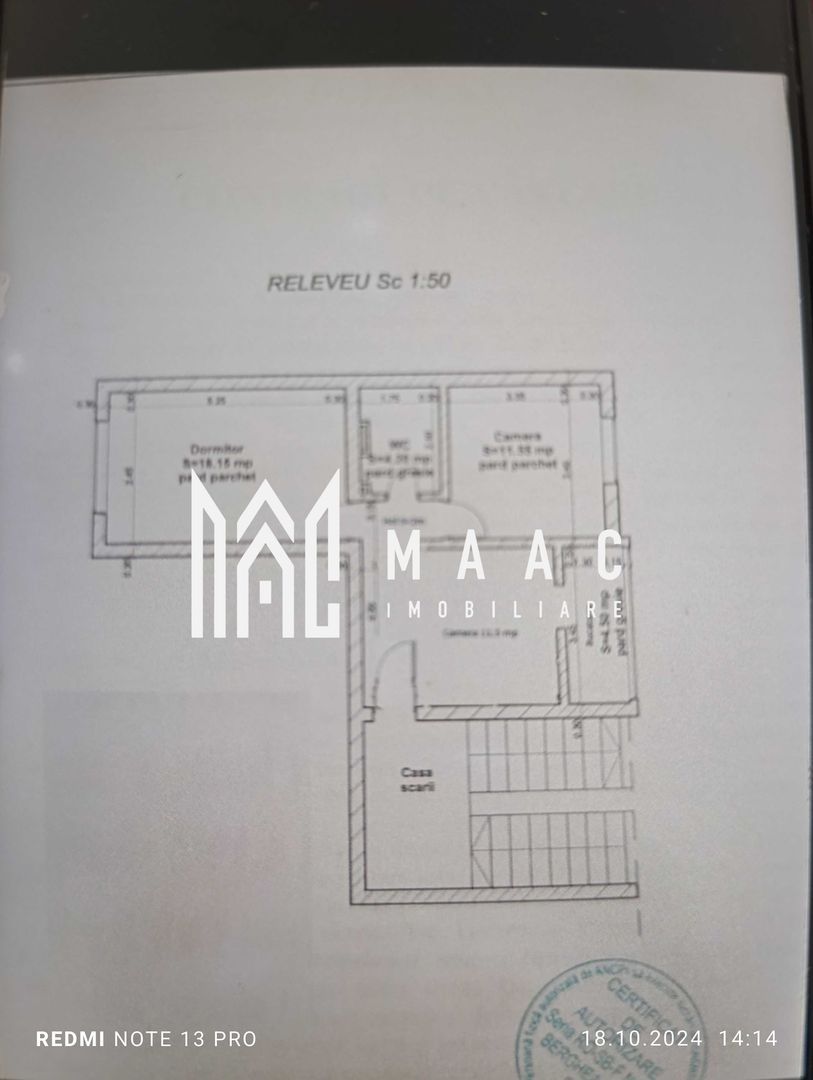 anBn-6452 Apartament 3 camere | Decomandat | Balcon | Vasile Aaron