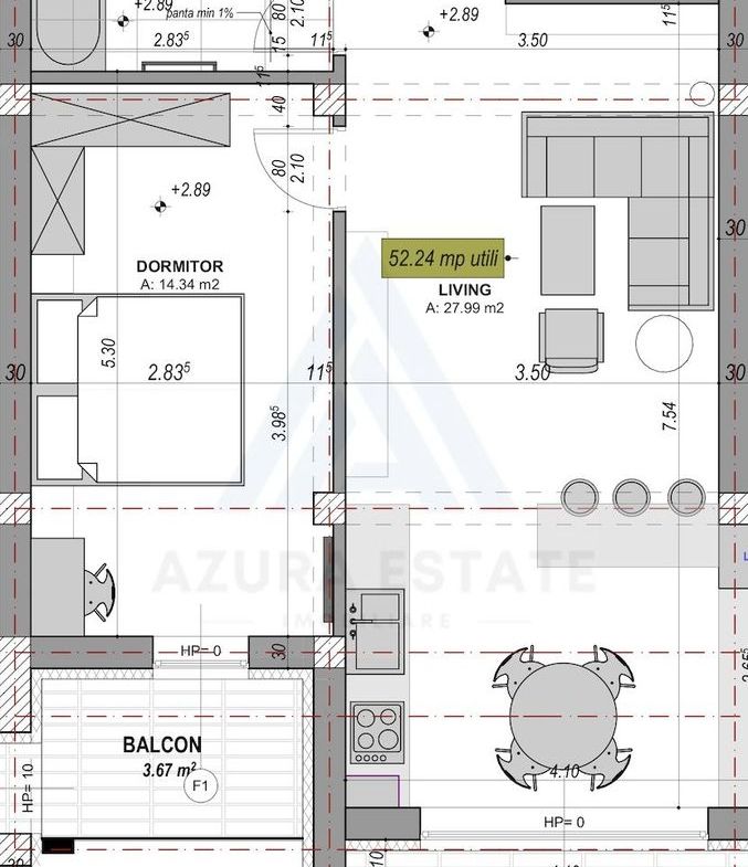 Apartament modern 2 camere echipat premium etaj 1 in cartier DaVinci