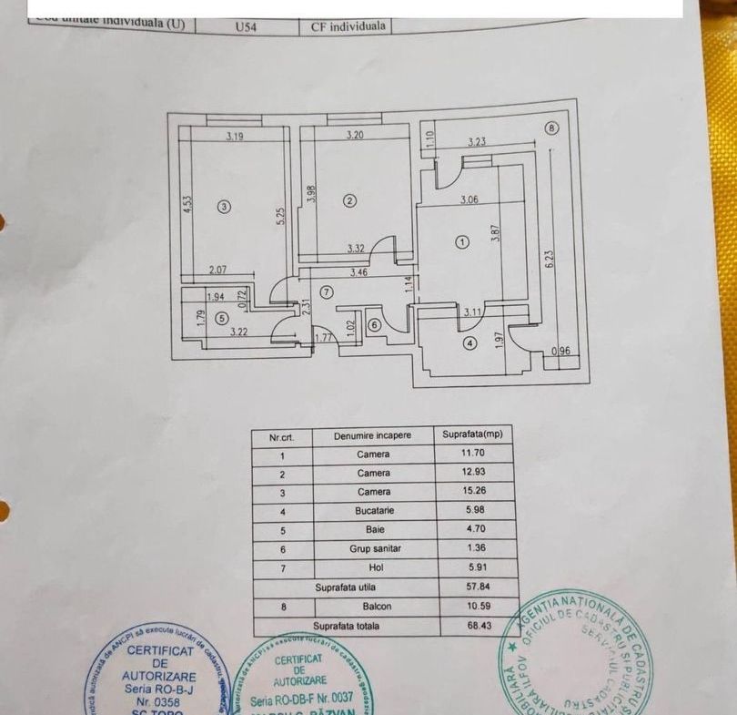 Apartament 3 camere Militari Residence mobilat si utilat