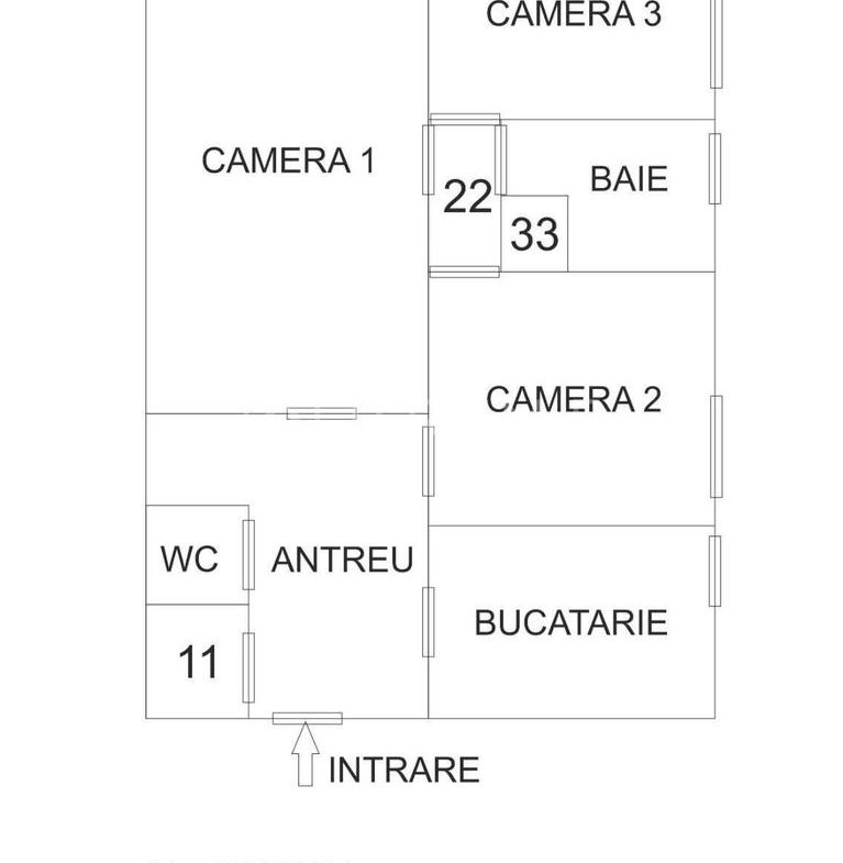 Apartament spațios cu 3 camere, decomandat – Zona 7 Noiembrie / UMFST
