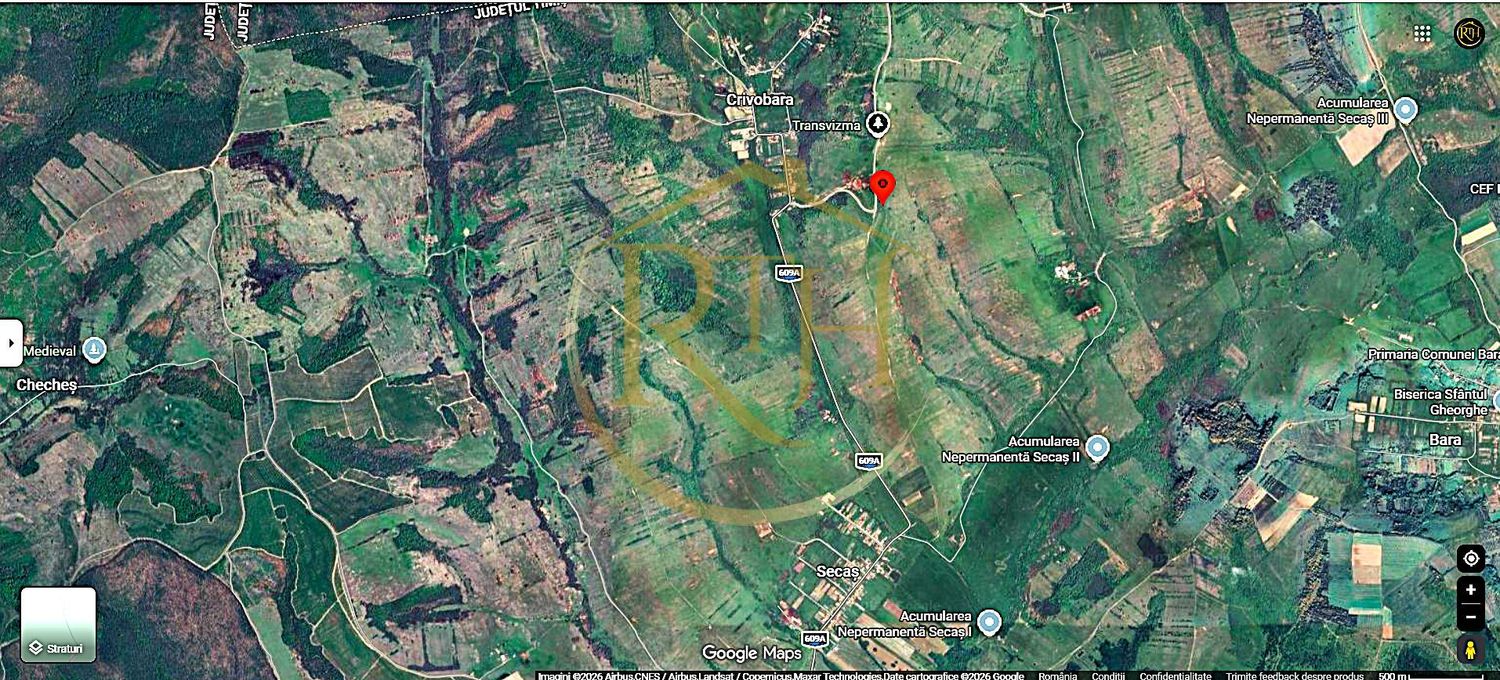 anBn-10322 Terenuri extravilane de vânzare – Vizma & Crivobara, comuna Secaș, jud. Timiș
