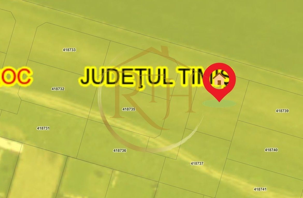 Oferim spre vanzare parcela pentru duplex,  Giroc, suprafata 507 mp, 2 fronturi