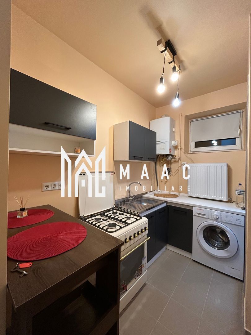anBn-10804 Garsonieră decomandată | Trei Stejari, Sibiu | 28 mp, mobilată, utilată
