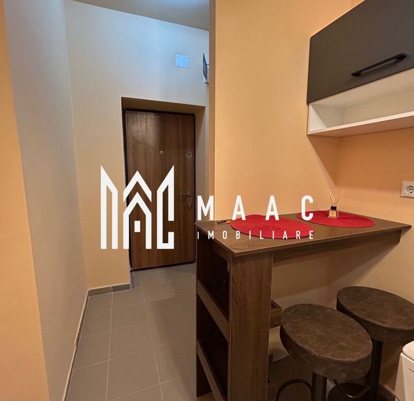 Garsonieră decomandată | Trei Stejari, Sibiu | 28 mp, mobilată, utilată