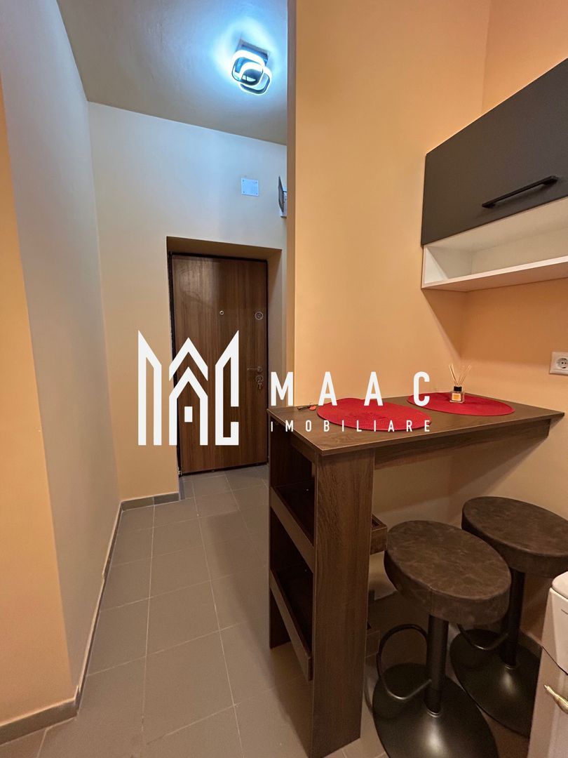 anBn-10805 Garsonieră decomandată | Trei Stejari, Sibiu | 28 mp, mobilată, utilată