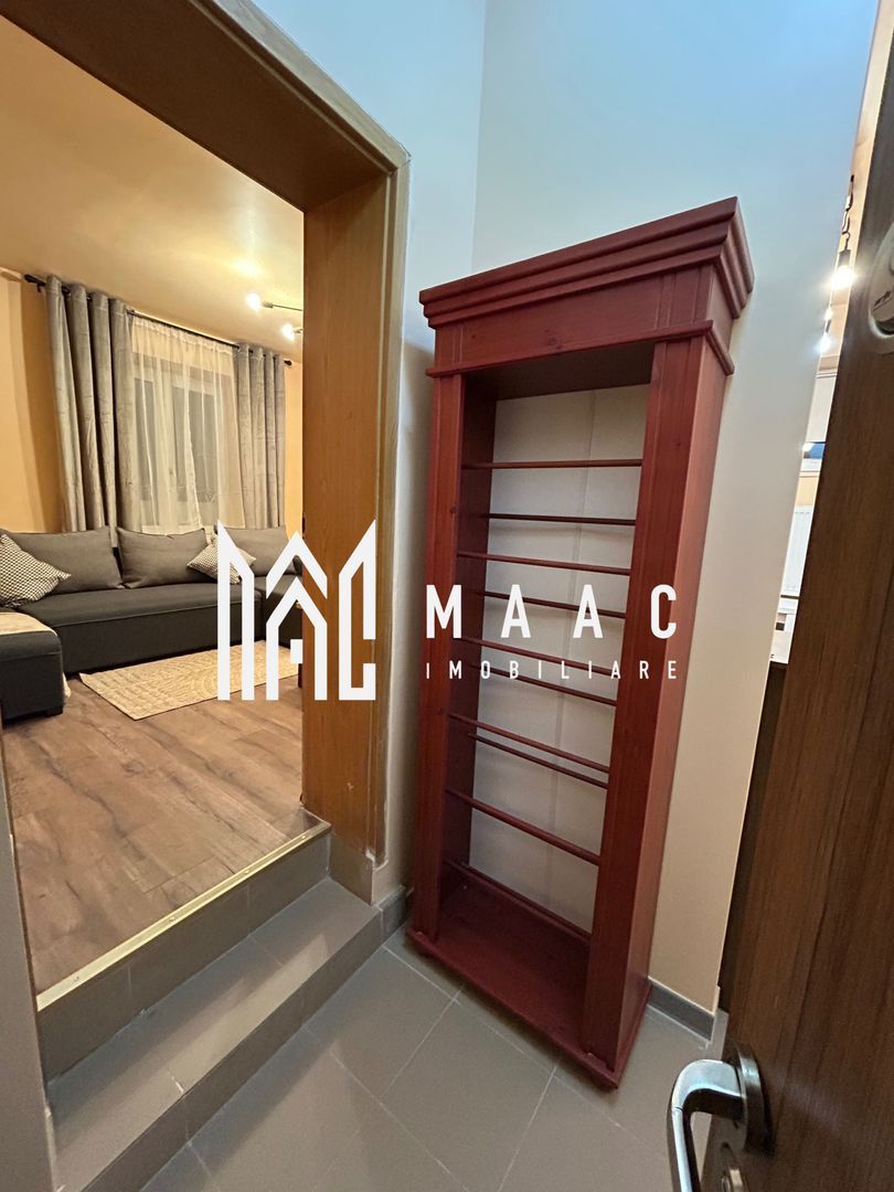 anBn-10806 Garsonieră decomandată | Trei Stejari, Sibiu | 28 mp, mobilată, utilată