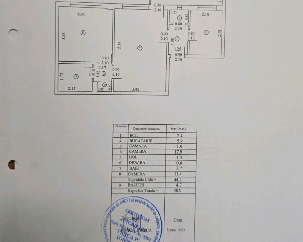 Ion Mihalache Clabucet apartament 2 camere de vanzare