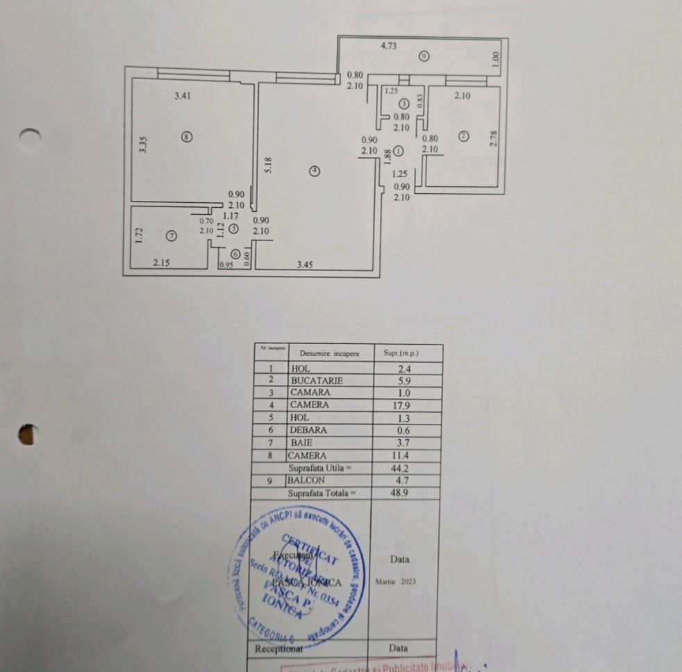 anBn-10873 Ion Mihalache Clabucet apartament 2 camere de vanzare