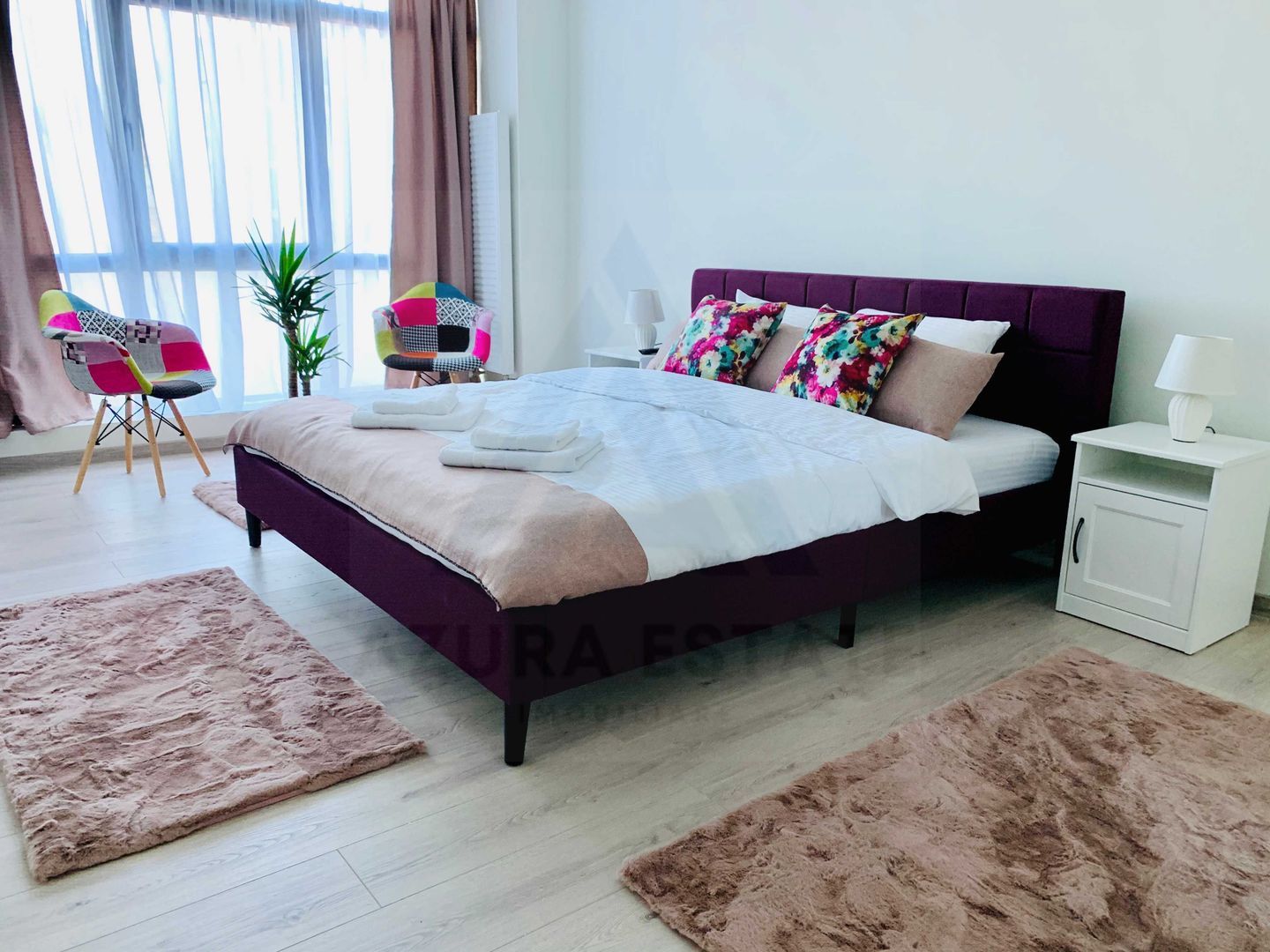 Apartament modern complet utilat 3 camere 70 mp utili Central
