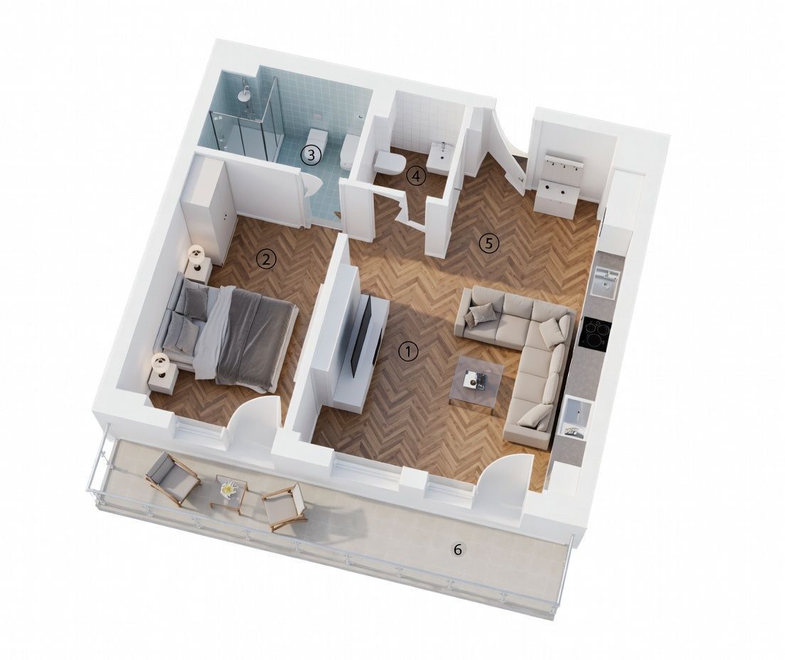 De închiriat – Apartament 2 camere cu vedere frontală la lac & loc de parcare