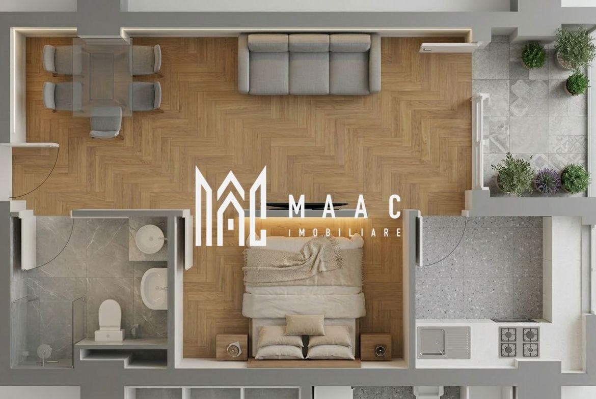 Apartament 1 cameră | 50,95MPU | Balcon | Veterani