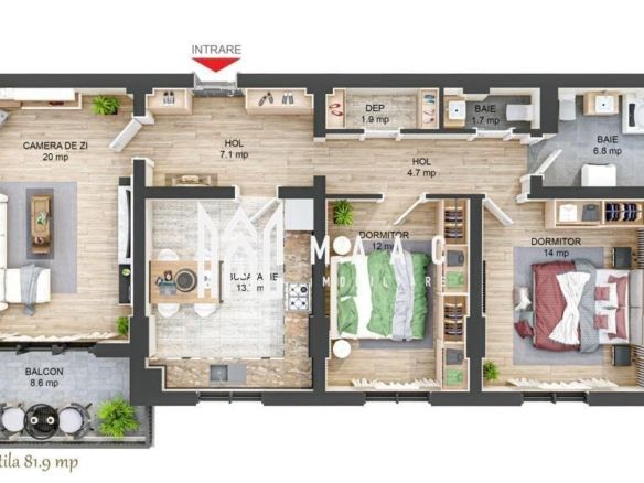 Apartament 4 camere I Nou I Decomandat I Balcon I Hipodrom