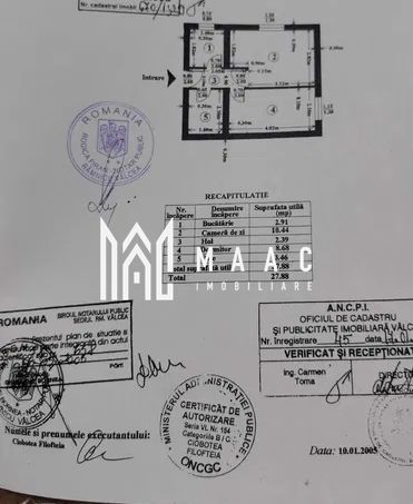 Apartament 2 camere decomandat | Nord, Râmnicu Vâlcea | etaj 4, 1972