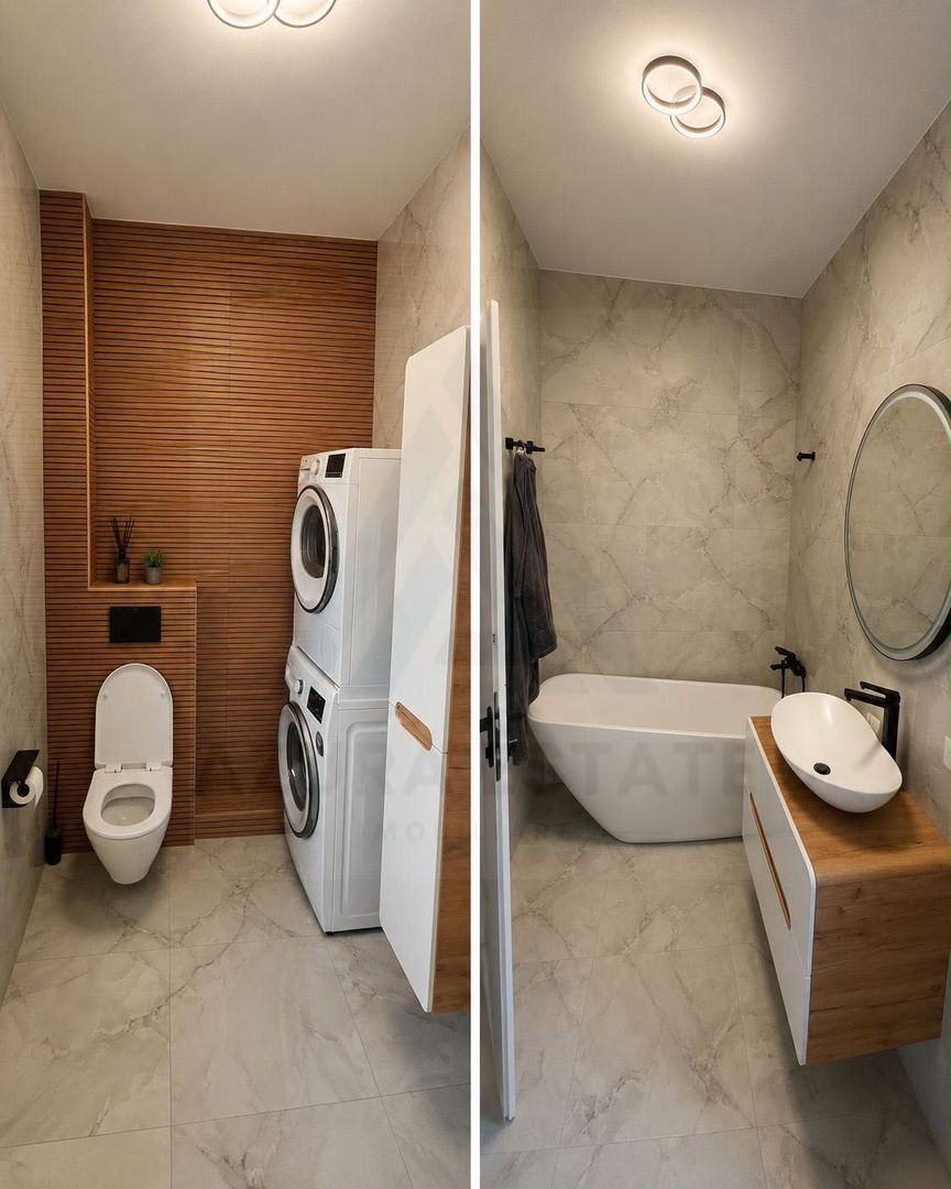 Apartament modern cu 2 dormitoare si  balcon 8 mp in One Residence