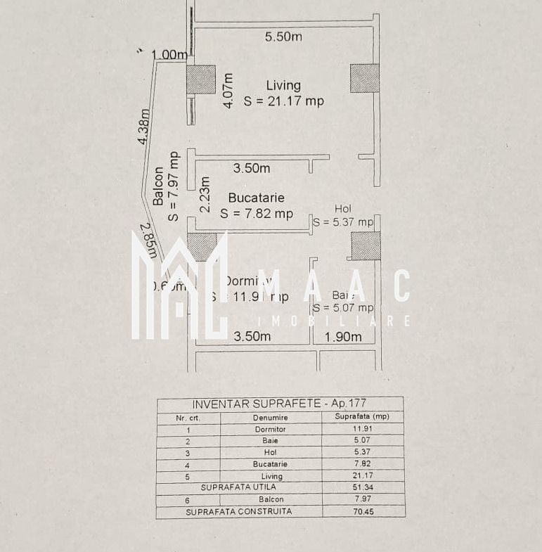 Apartament 2 camere I 51 mp utili I Lift I Parcare I Hipodrom