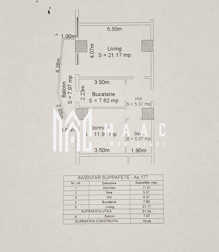 Apartament 2 camere I 51 mp utili I Lift I Parcare I Hipodrom