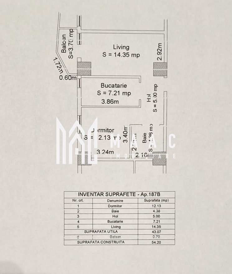 Apartament 2 camere I 43 mp utili I Lift I Parcare I Hipodrom
