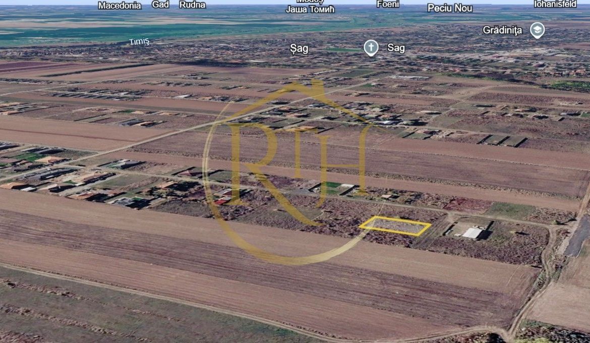Parcela pentru Duplex sau Casa Individuala, 677mp, Sag-Manastire, 0% Comision