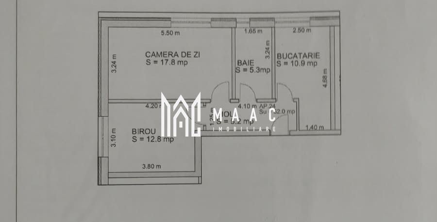 Aparatament 2 camere | Zona Doamna Stanca | 52 mp|
