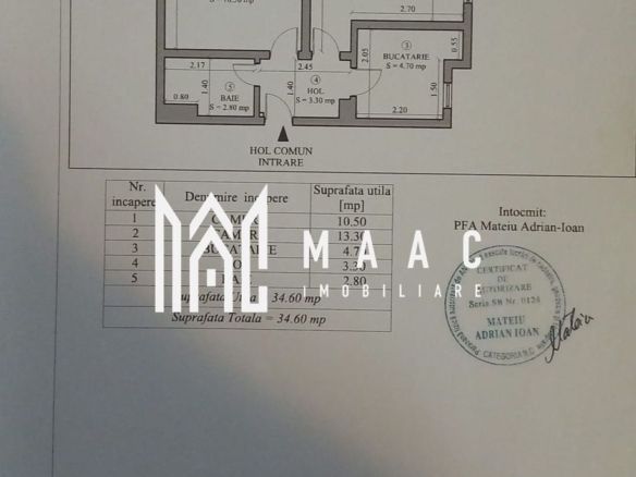 Apartament de vânzare 2 camere | Central, Cisnădie | 35 mp, etaj 2/4