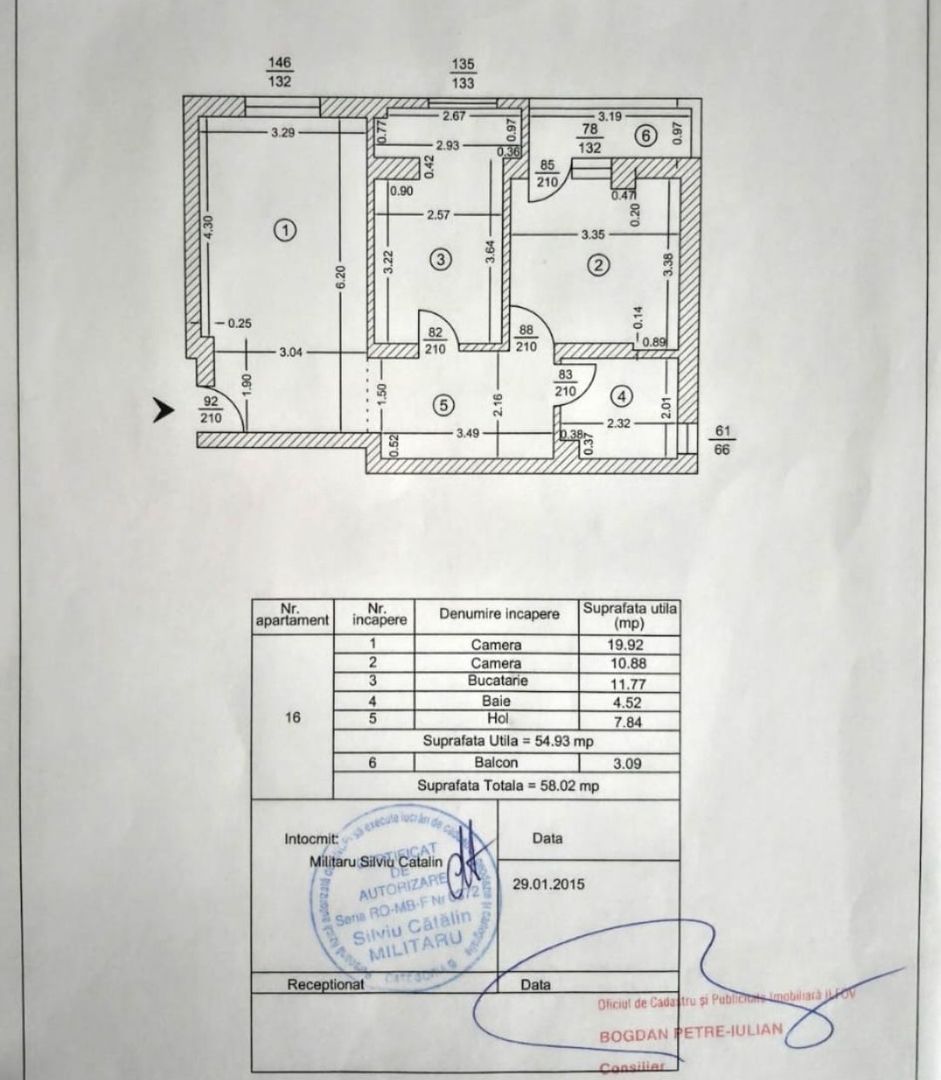 Apartament de Vanzare  – 2 camere – 59 mp utili – POPESTI LEORDENI