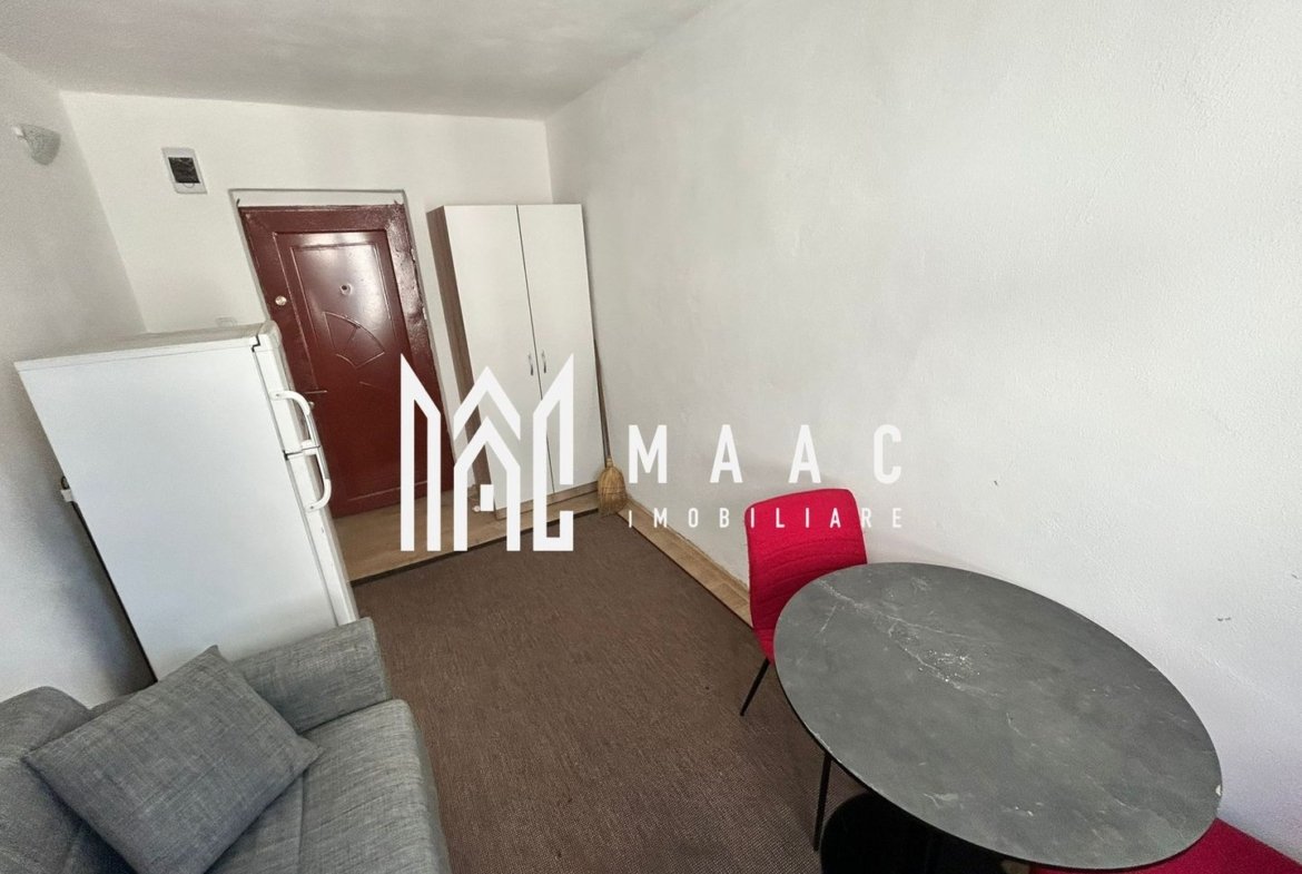 Garsonieră  | Ideal investiție | Etaj 3 | Zona Centrala
