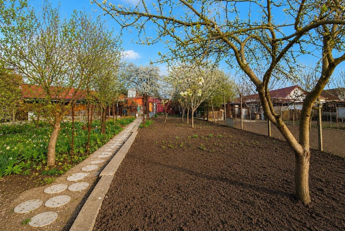 Casă individuală, teren generos de 1.348mp, poziție centrală, Giarmata