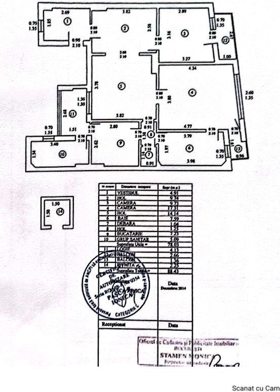 Piata Domenii – Ion Mihalache apartament 3 camere de vanzare