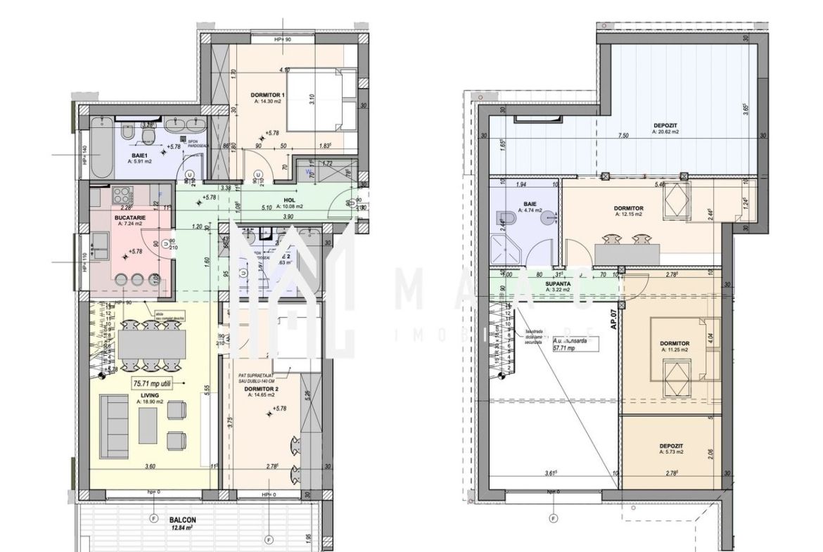 Apartament 4 camere | 133 MP | Parcare | Cartier rezidential