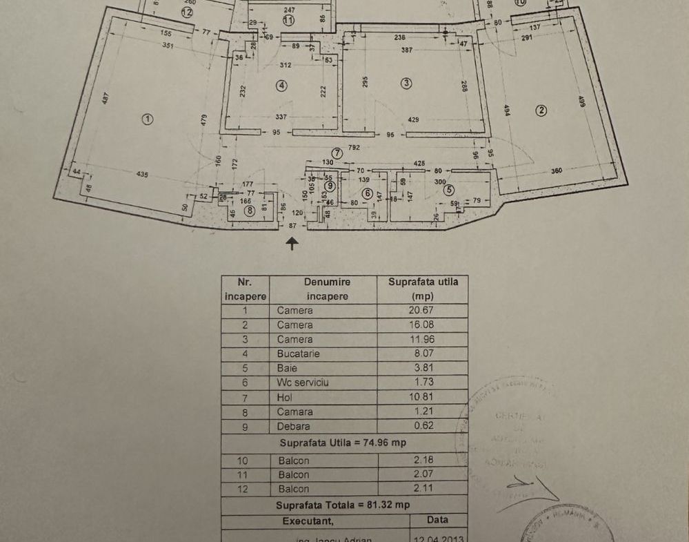 Vand aparatament 3 camere decomandat bdul Unirii, fantani