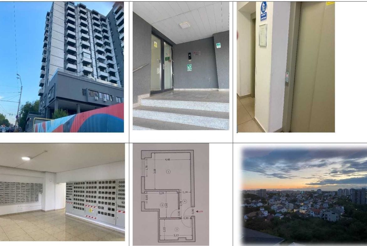 Garsoniera decomandata,Tineretului City,Vacaresti,2017,centrala pe gaz