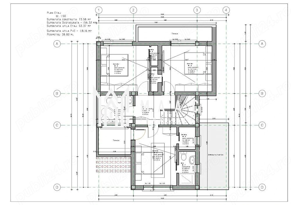 Teren intravilan 400 mp | Selimbăr-Bungard | Proiect,Autorizație