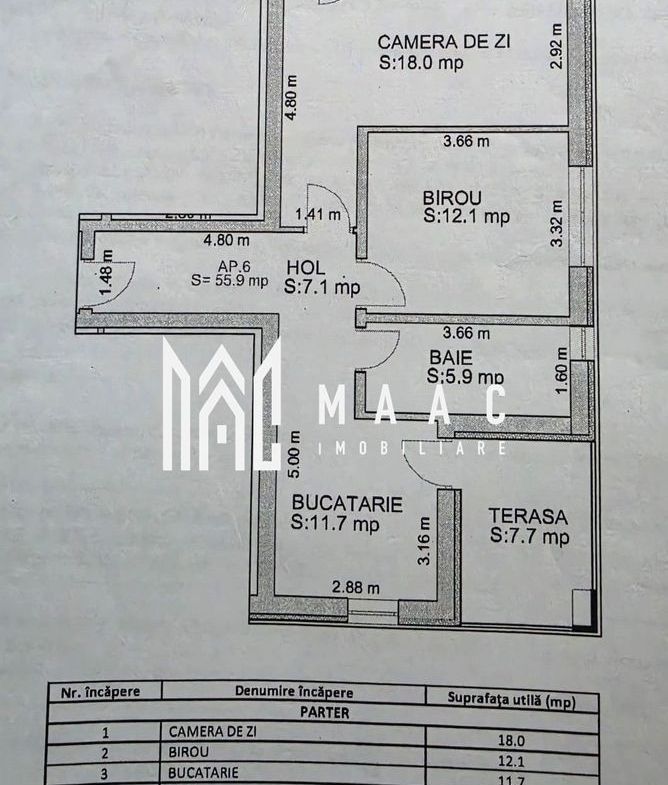 Apartament 2 camere de vânzare | Doamna Stanca | parter, terasă