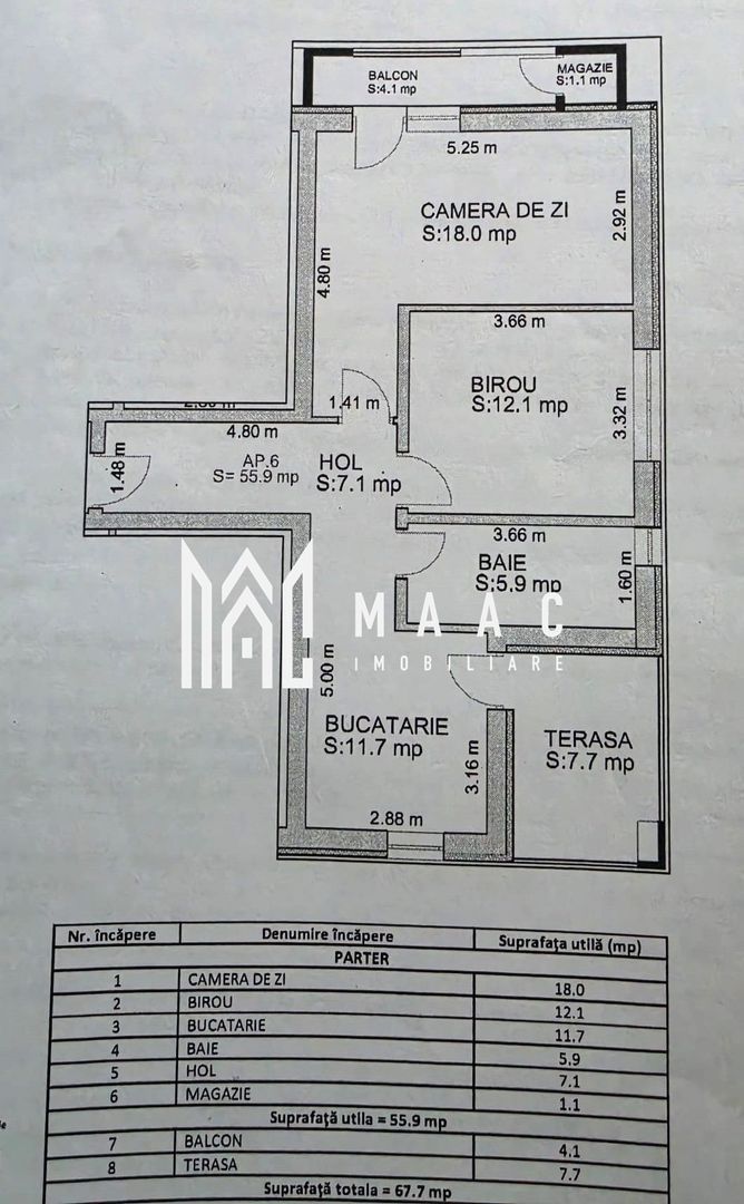 Apartament 2 camere de vânzare | Doamna Stanca | parter, terasă