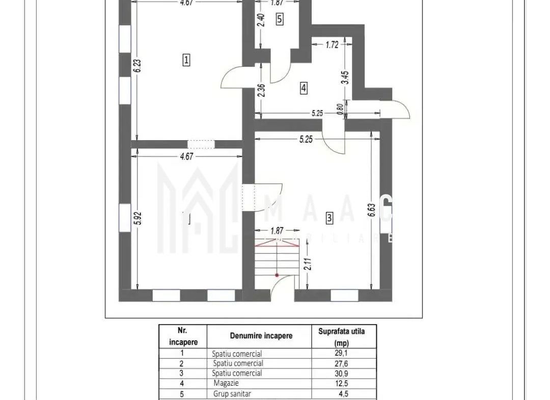 Spațiu comercial de închiriat | Piața Cibin, Sibiu | 105 mp utili - foto 2