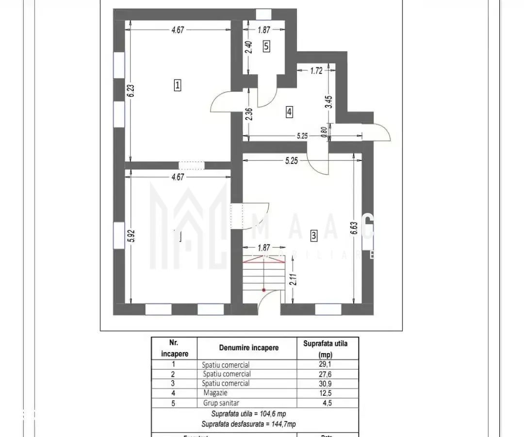 Spațiu comercial de închiriat | Piața Cibin, Sibiu | 105 mp utili - foto 2